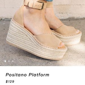 Soludos positano wedge sandal. 7.5 NWT